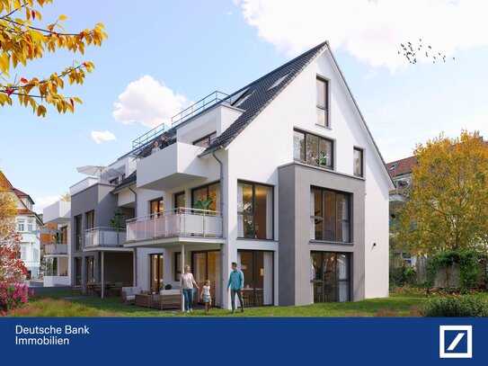 Besonders viel Grün & mittendrin - moderne Erdgeschosswohnung mit Terrasse und großem Garten