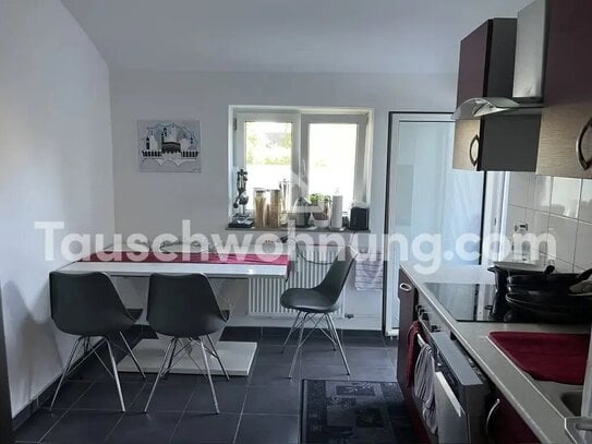 [TAUSCHWOHNUNG] Helle 2 Zimmerwohnung mit Balkon und Garten gegen 3 Zimmer