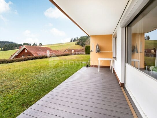 Charmante 2-Zimmer-Wohnung mit Pantry-Küche und Terrasse in Furtwangen im Schwarzwald