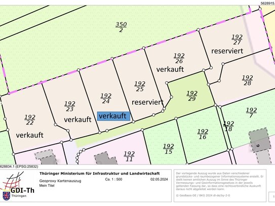 Großzügiges, unverbaubares, sonniges Baugrundstück, nur 8 Minuten bis Bad Salzungen - ohne Bauträgerbindung