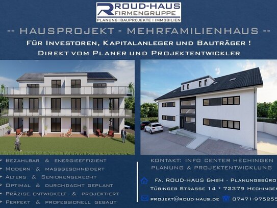 + EXKLUSIVES MEHRFAMILIENHAUS-PROJEKT! +