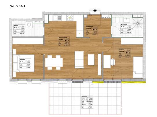 Moderne altersgerechte Wohnung mit sonniger Terrasse im Energiesparhaus Trier-Kürenz