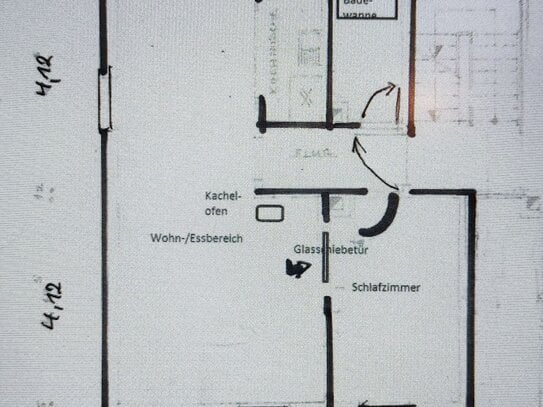 Schnäppchen: Helle 2,5 Zimmer Wohnung mit Garten für Eigenbedarf