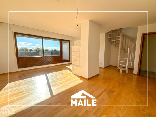 Großzügige 3,5-Zimmer Maisonettewohnung mit Dachterrasse und TG-Stellplatz!