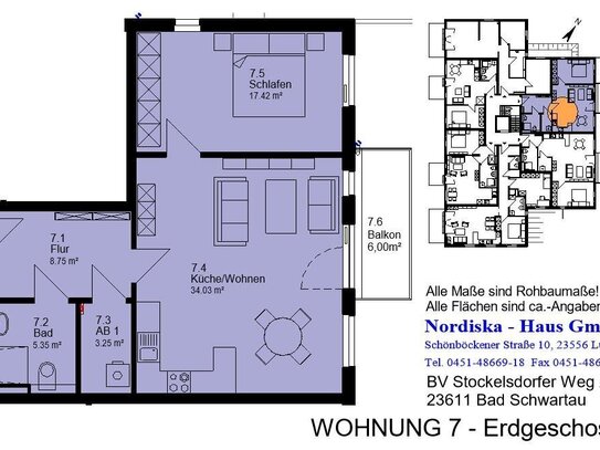 Eigentumswohnung in Bad Schwartau Beispielwohnung 7 EG