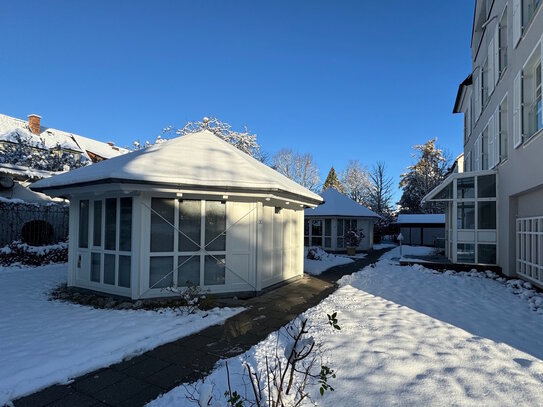 Selten: Gartenpavillon mit ca. 25 m² Bürofläche in Bestlage Starnbergs