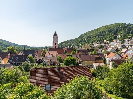 Großes Baugrundstück mit traumhaftem Ausblick - in naturnaher und sonniger Steilhanglage