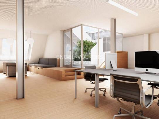 Hier entsteht ein stilvolles Büro