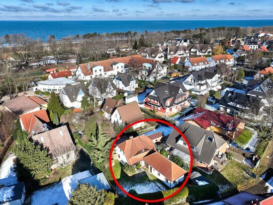 Haus mit Ferienwohnung, separaten Gärten und Terrassen - in 300m am Ostseestrand