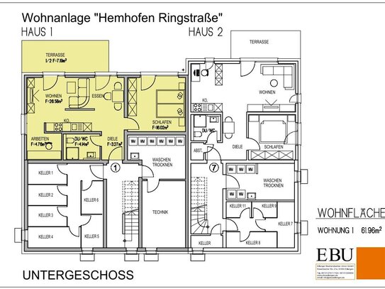 2,5-Zimmer-Neubau-Eigentumswohnung in Hemhofen