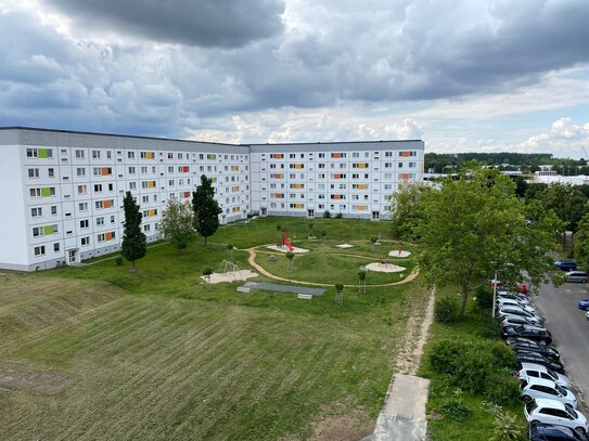 Mit dem Aufzug die Wohnung erreichen