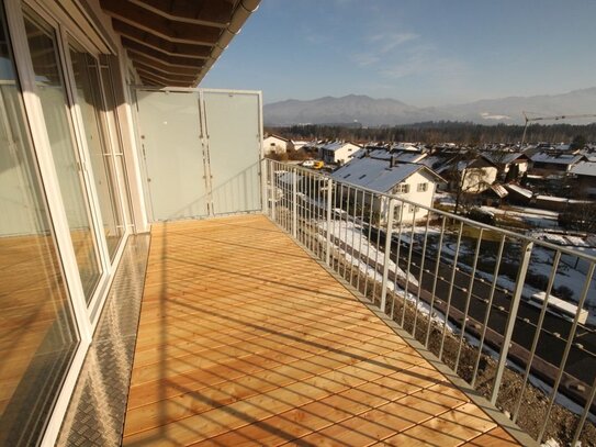 Neubau-Wohnung 13 - absolut ruhige, energetische Wohnung mit großem Balkon und tollem Bergblick!