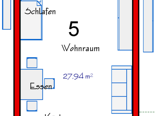 Neuwertiges Apartment mit Balkon