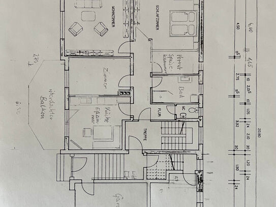 Sonnige, komplett renovierte 3-Zimmer Wohnung nahe Herrieden ab 01.01.2025