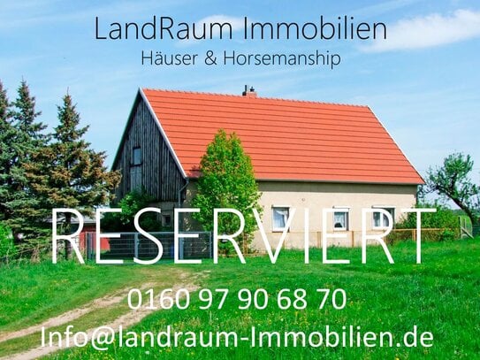 RESERVIERT - FINCA STIL-Landhaus in die Prignitz mit ca 213m² + ausbaureserve bis zu 345m2 ca 2.136 m² Grundstück in Tr…