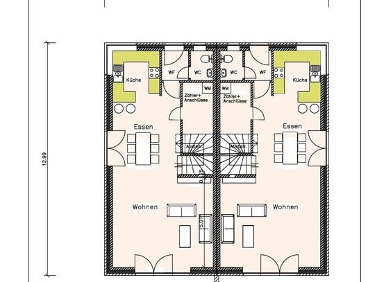 Neubau von 6 Doppelhaushälften in Winsen / Luhe