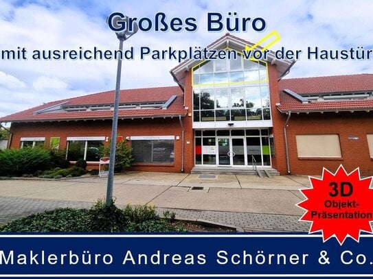 Schickes Büro mit reichlich Parkplätzen vor der Haustür in Lübbenau zu vermieten!