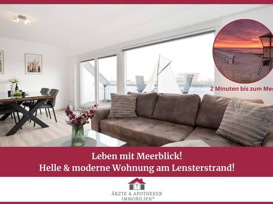 Leben mit Meerblick! Heller & moderner 2. Wohnsitz am Lensterstrand!