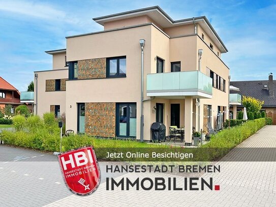 Weyhe-Leeste / Barrierefrei / Neuwertige 3-Zimmer-Wohnung mit Balkon und Garage