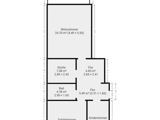 Von privat: 78 qm Wohnung, 3 Zimmer mit Balkon