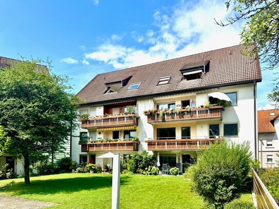 Geräumig und ruhig gelegen: 3,5-Zimmer-Wohnung in zentraler Lage Friedrichshafens mit Balkon und Tiefgarage