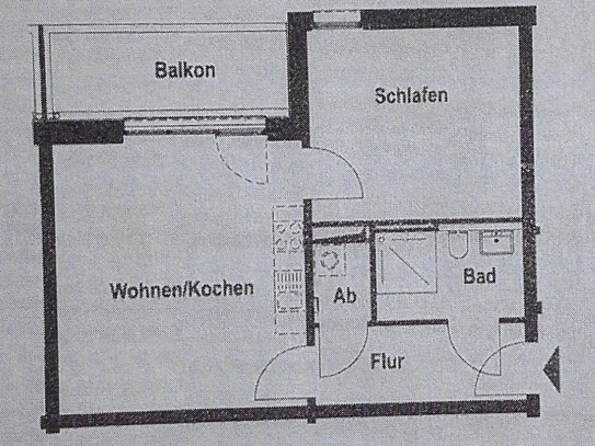 Neubau 2 Zimmerwohnung nur mit Wohnberechtigungsschein