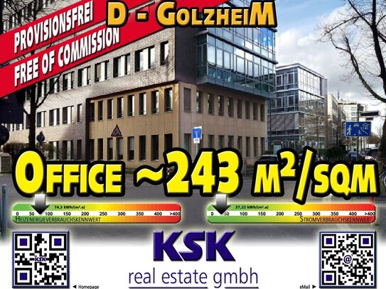 Office verkehrsgünstig, Nähe City und Messe ~243 m²/sqm Conveniently close city and fair