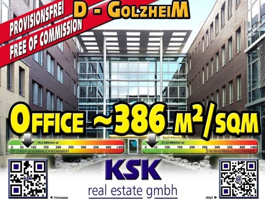 Office verkehrsgünstig, Nähe City und Messe ~386 m²/sqm Conveniently close city and fair