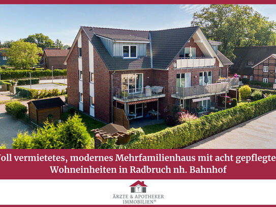 Vollvermietetes, modernes Mehrfamilienhaus mit acht gepflegten WE in Radbruch nh. Bahnhof