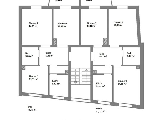 WG-Zimmer mit Balkon ab 01.04.2025 in neu sanierter Wohnung zu vermieten