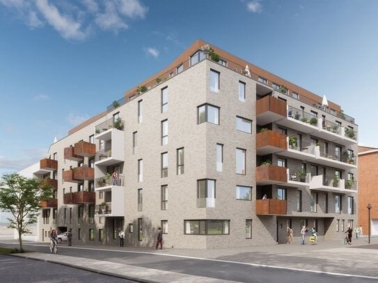 Moderne 2 Zimmer-Neubauwohnung mit Balkon in Kiel