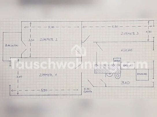 [TAUSCHWOHNUNG] 3-Raum-Wohnung