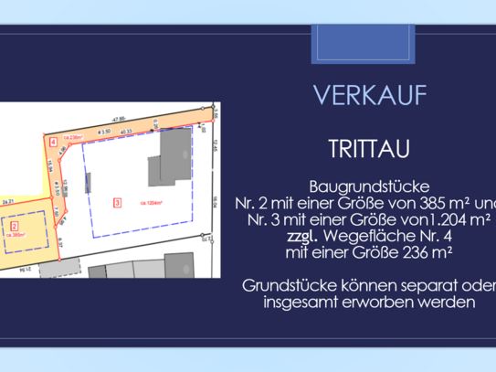 Baugrundstücke in Trittau - Kieler Straße 5 in einer Gesamtgröße von 1.825 qm