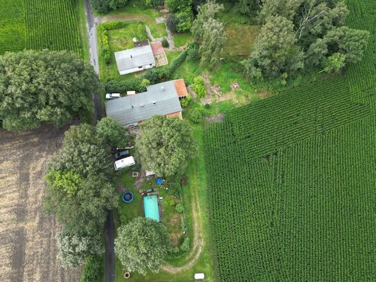 Schönes Grundstück mit Altbestand im Außenbereich von Ibbenbüren-Uffeln