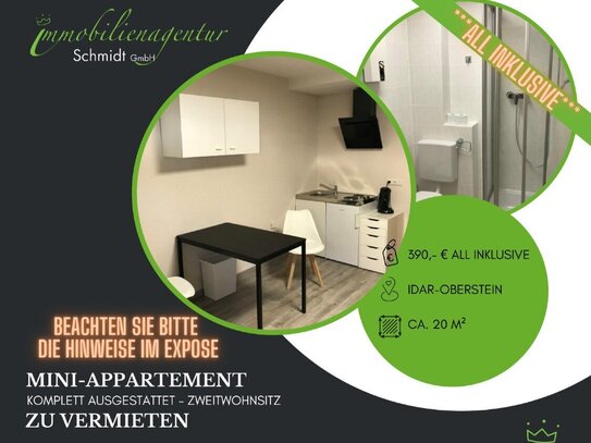 ***Mini-Appartement, Zweitwohnsitz, I-O, Nahbollenbach!***