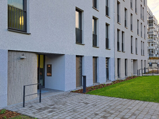 Traumhafte 2 Zimmer Neubauwohnung mit Balkon in charmanter Wohnlage