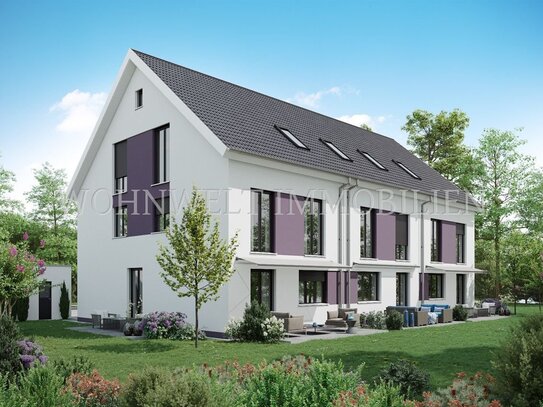 Neubau von 3 energieeffizienten Reihenhäusern in Massivbauweise, KfW40