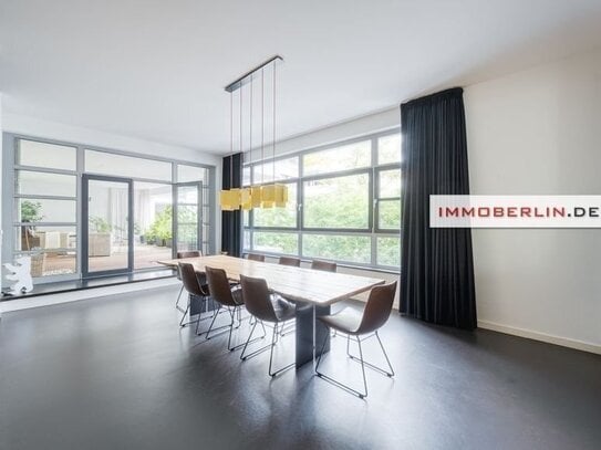 IMMOBERLIN.DE - Sensationelles CarLoft! Exquisite Wohnung mit Designambiente, Loggia, Kamin, Pkw-Stellplatz + Concierge