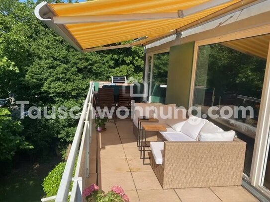 [TAUSCHWOHNUNG] Schönes größeres Penthouse mit 30 kvm Terrasse, Garage