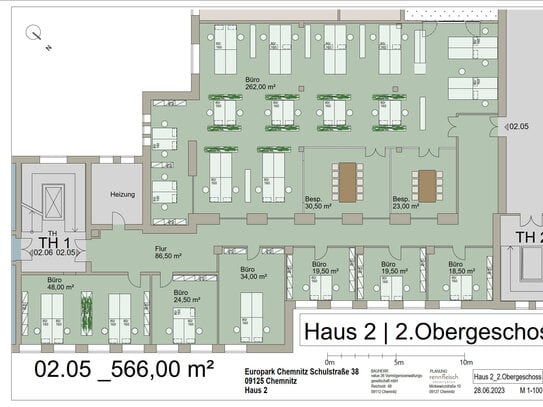 Erstbezug -Büroetage/Praxisflächen im Chemnitzer Gewerbepark