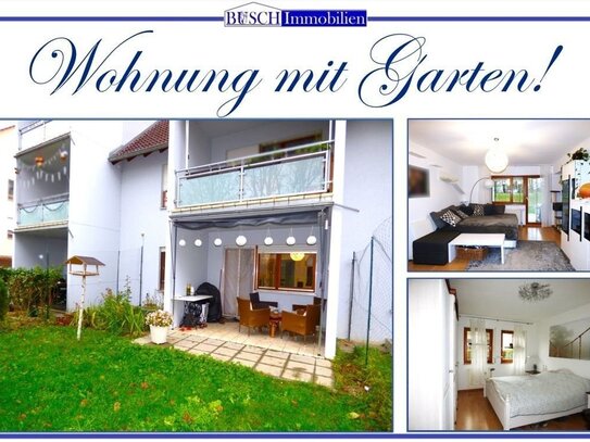 * Modernisierte 3-Zimmer-Wohnung mit eigenem Gartenanteil *