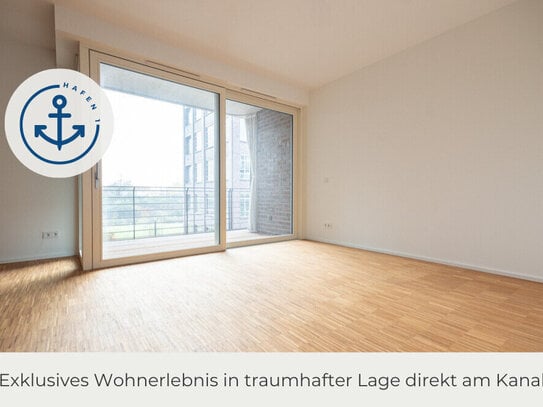 ** Hafen 1 | Exklusives Wohnerlebnis in traumhafter Lage direkt am Kanal | 3 Zimmer | 2 Loggien **