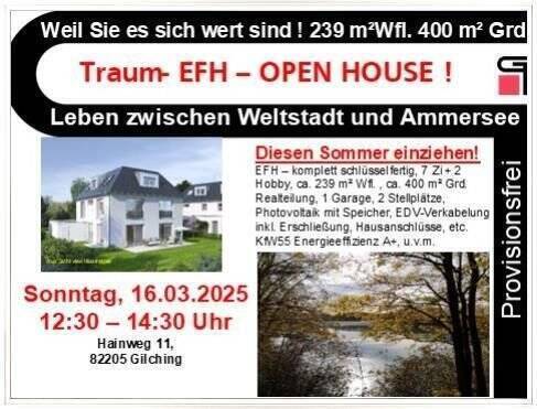 OPEN HOUSE! 16.03.2025! EFH für Ihre Familie! 400 m² Grundstück! TAGES-Aktion vor ORT !