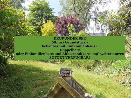 KRUPUNDER SEE - Grundstück für EFH DHH - mit zauberhaftem Altbestand zum Vermieten??! oder selber Wohnen