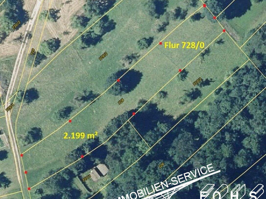 Flur 728/0=2.199 m² landwirtschaftl. Grundstück(Grünland) in 73337 Bad Überkingen"Eichholz"/Bad-Württ.