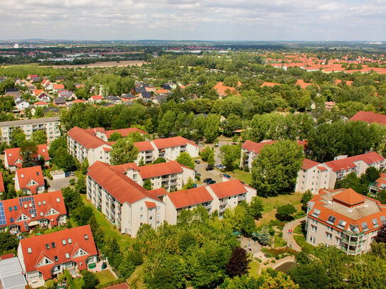 Geräumige 3-Zimmer-Wohnung in gepflegter Anlage in Merseburg mit Terrasse,Laminat und Stellplatz