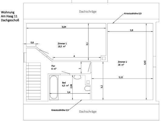 4 Zimmer Maisonette Wohnung