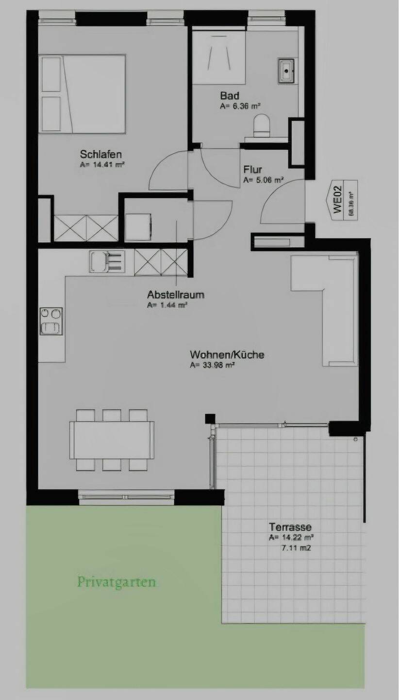 Barrierefreie 2-Zimmer Wohnung in Berlin-Biesdorf (Marzahn) mit Terrasse und Privatgarten - Foto 1