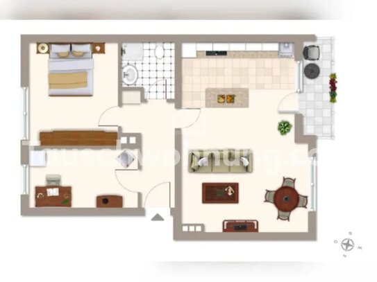 [TAUSCHWOHNUNG] Moderne 2,5 Zimmerwohnung zw. Westpark & Theresienwiese