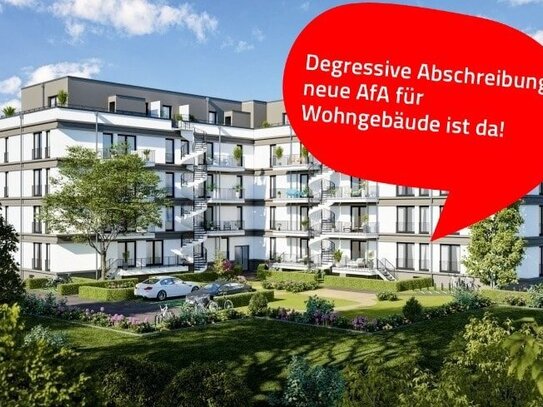 Lichtdurchflutete Erdgeschosswohnung mit zugehöriger Dachterrasse